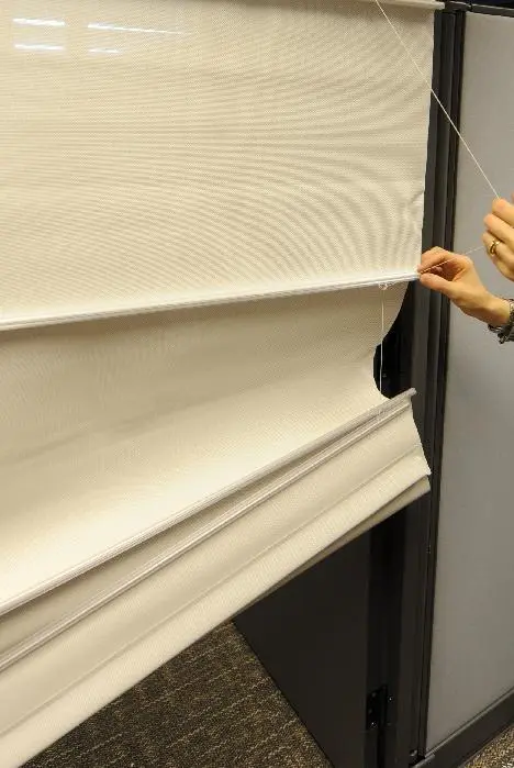 Picture of Recalled Roman Shade showing cord