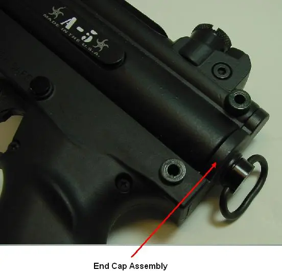 Recalled Paintball Marker End Cap Assembly