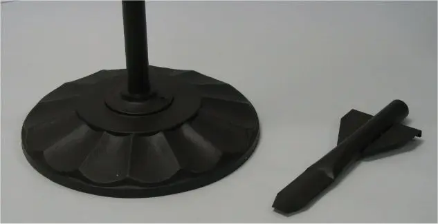 Torch Lamp Pole Base