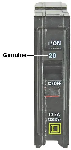 Genuine Circuit Breaker detail