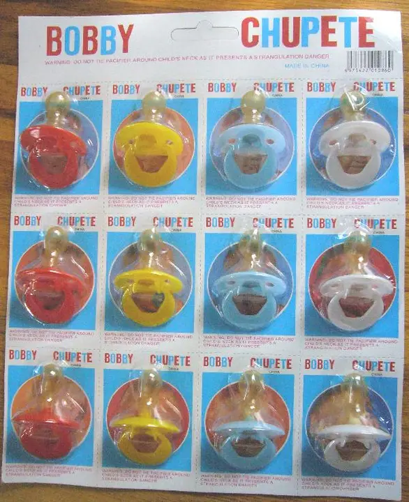 Picture of Recalled Pacifiers in packaging