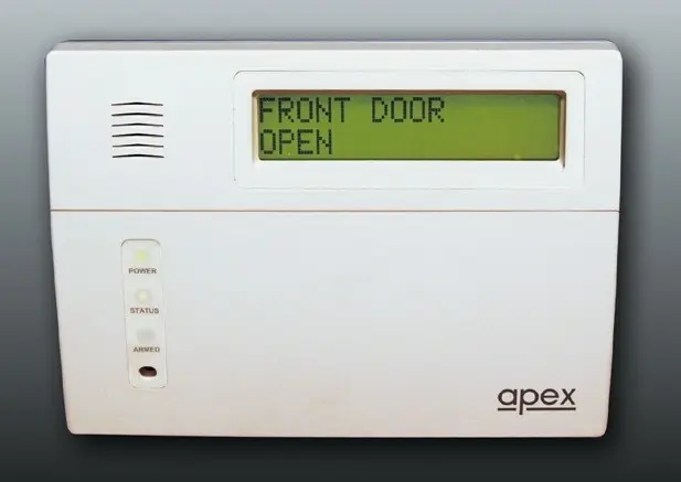 Recalled Security System Control Panel